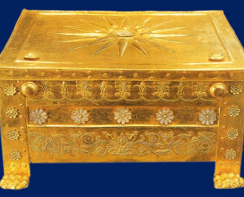 The gold larnax of the King Philip the II
