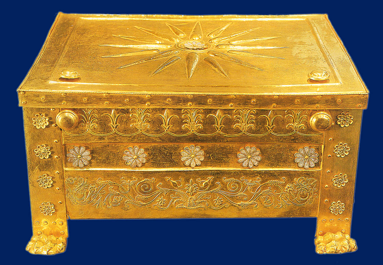 The gold larnax of the King Philip the II